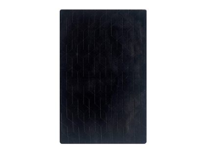 Čierny obdĺžnikový koberec 3D Rabbit