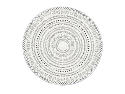 Okrúhly vzorovaný koberec Tina