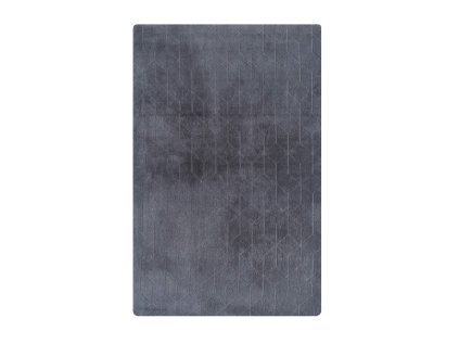 Tmavosivý obdĺžnikový koberec 3D Rabbit