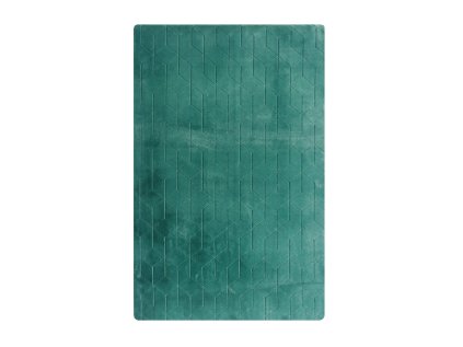 Zelený obdĺžnikový koberec 3D Rabbit