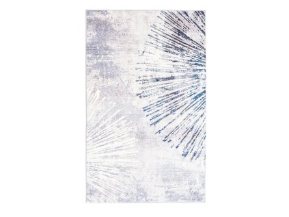 Sivý vzorovaný obdĺžnikový koberec Roma