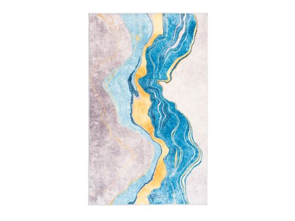 Modrý mramorový koberec OVON II