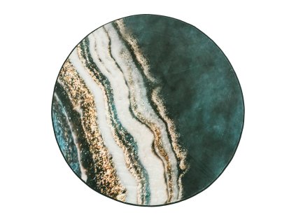 Okrúhly mramorový koberec Kiara