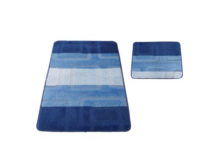 Kúpeľňová sada koberčekov Montana 04N - modrá