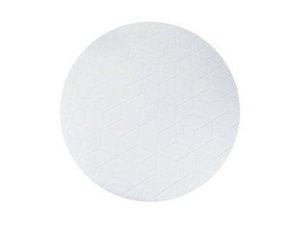 Biely okrúhly koberec 3D Rabbit