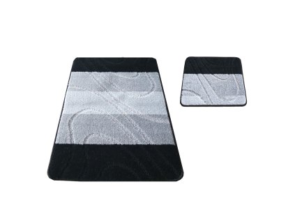 Kúpeľňová sada koberčekov Montana 05 - čierna