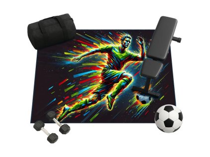 Dizajnový koberec Futbal