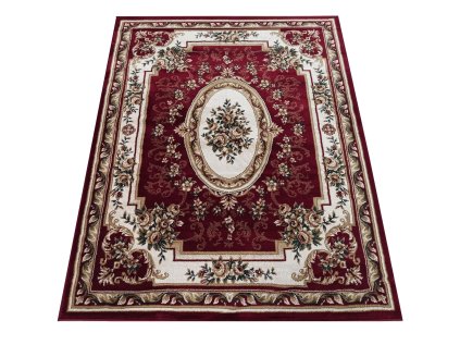 Červený koberec s orientálnym vzorom Exclusiv 04 N