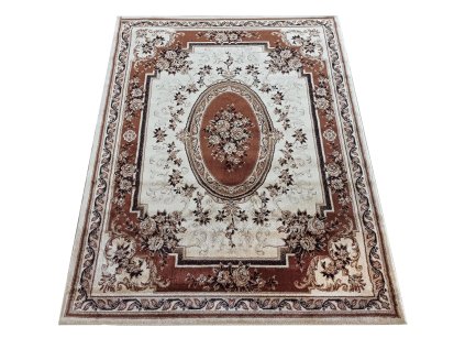 Hnedý koberec s orientálnym vzorom Exclusiv 04 N