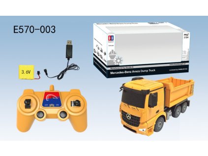 Mercedes-Benz Actros 2.4G R/C Auto Double E Sklápač