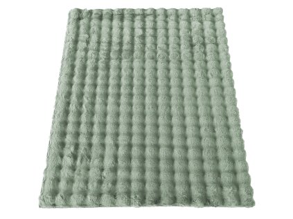 Zelený jemný koberec Rabbit Bubble 3D