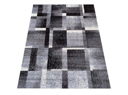 Sivý koberec s geometrickým vzorom Otto 09