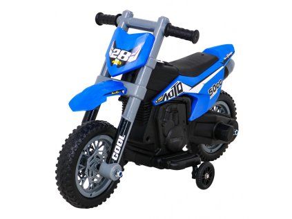 Detská motorka V-Cross na batérie modrá