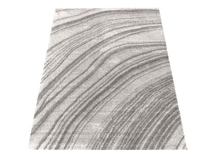 Sivý koberec s abstraktným vzorom Serenity 02
