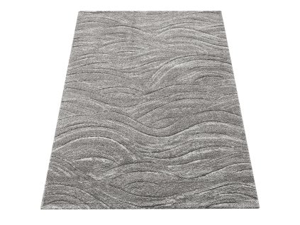Sivý koberec s abstraktným vzorom Serenity 04