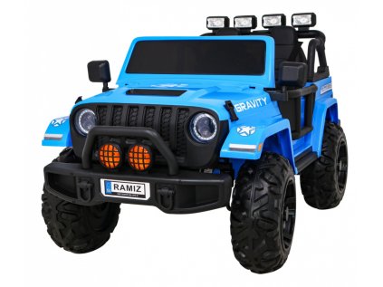 GRAVITÁCIA Silné modré vozidlo