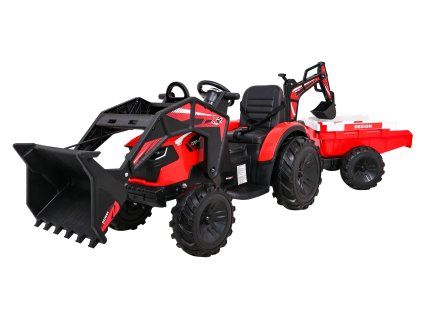 Traktor s prívesom 720-T červený