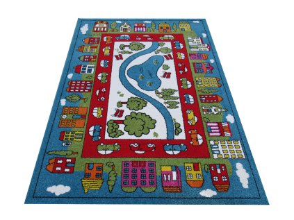 Detský koberec s motívom mesta Bella 10