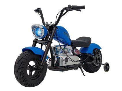 Motocykel Chopper Warrior modrý