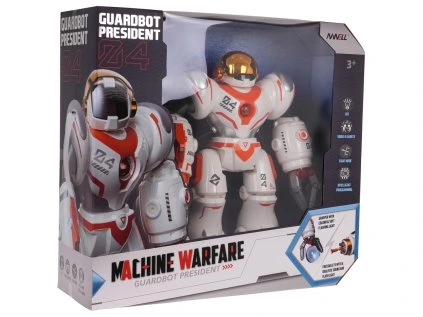 Multifunkčný robot oranžovo-biely R/C