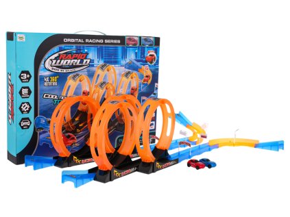 Závodná dráha Flaming Loop + autá 38el.