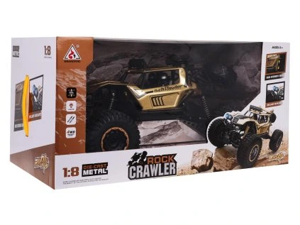 Kovové pásové vozidlo Mega Crawler 1:8 Gold