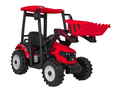 MEGA Traktor D68 s prívesom Červený