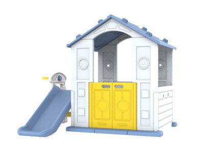 Domček so šmýkačkou a umývadlom Modrá strecha