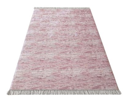 Ružový koberec s abstraktným vzorom Blanka 03
