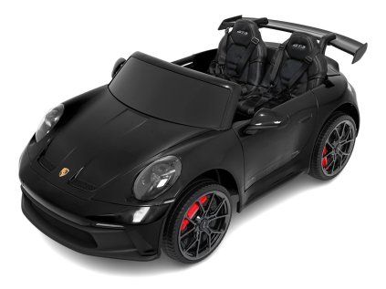 Detské pretekárske auto Porsche 911 GT3 STRONG čierne