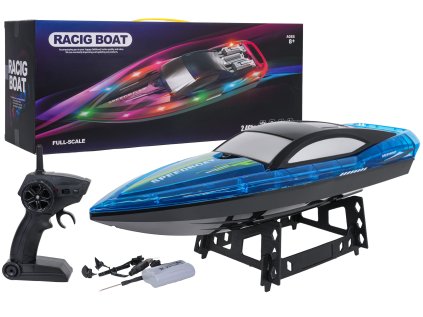 R/C závodný čln modrý