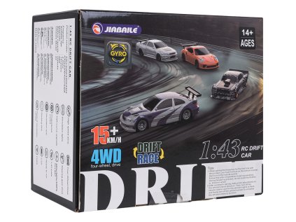 R/C Drift Car 1:43 Orange + príslušenstvo
