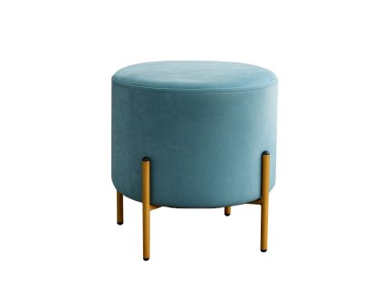 Taburetka na nožičkách Star - modrá