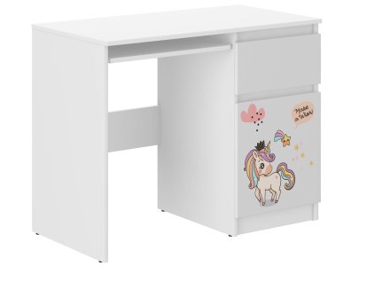 Detský písací stôl N-33 JEDNOROŽEC RAINBOW
