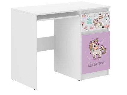 Detský písací stôl N-33 Ružový jednorožec