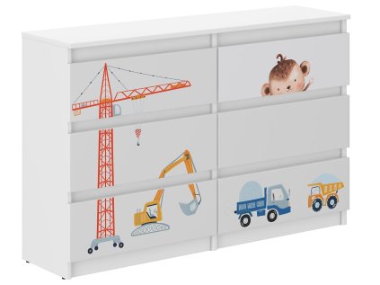 Detská komoda R-120 MASZYNY