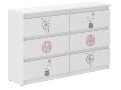 Detská komoda R-120 MEDVEDÍK INDIÁN