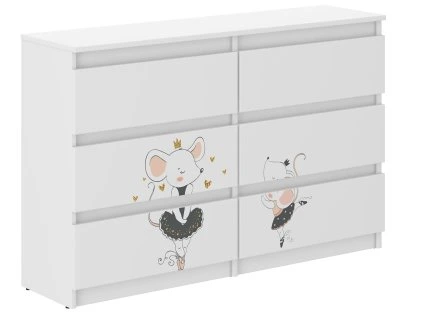 Detská komoda R-120 SAFARI MYŠKA