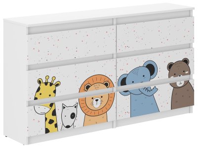 Detská komoda R-140 MINI ZOO