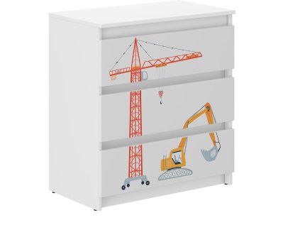 Detská komoda R-3 MASZYNY