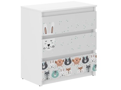 Detská komoda R-3 ZVIERATKÁ