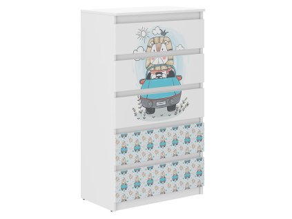 Detská komoda R-5 LEVÍ KRÁĽ