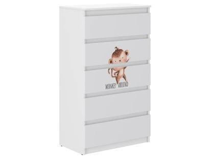 Detská komoda R-5 SAFARI OPICA
