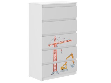Detská komoda R-5 MASZYNY