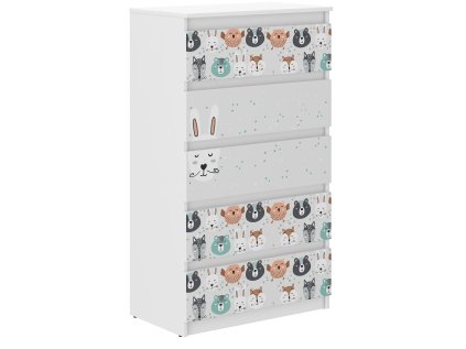 Detská komoda R-5 ZVIERATKÁ