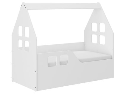 Detská posteľ DOMEK 140x70 (vľavo) + matrac