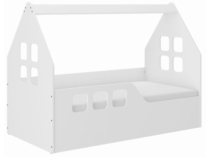 Detská posteľ DOMEK 160x80 (vľavo) + matrac