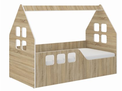 Detská posteľ DOMEK SONOMA 160x80 (vľavo)