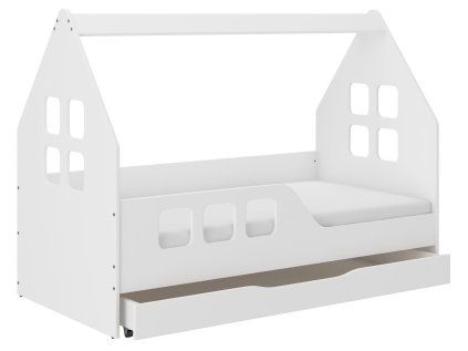Detská posteľ DOMEK so zásuvkou 160x80 (vľavo)