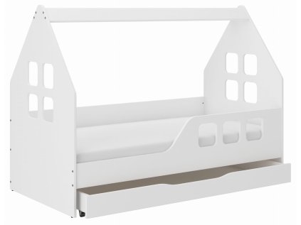 Detská posteľ DOMEK so zásuvkou 160x80, pravá